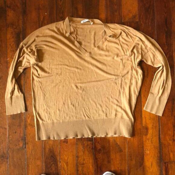 Zara Sweaters - ZARA Brown Soft Long Sleeve V-Neck Sweater - Size M